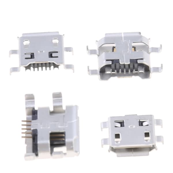 10 st Micro USB Typ B Honkontakt 5-polig 0,72 mm för Telefon Surfplatta