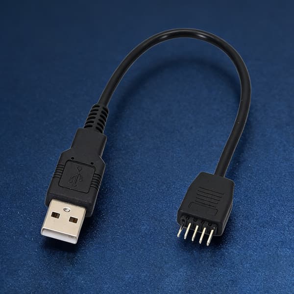 Pålideligt USB A han til 9-bens bundkortstik kabel til Bluetooth-kompatibelt modul og controllere 60cm