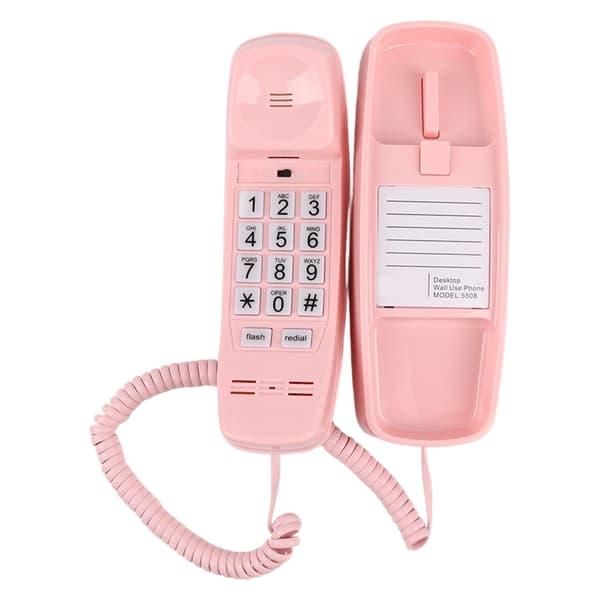 Standard Design Kablet Fasttelefon Store Opplyste Knapper Høy Lyd for Eldre Brukere Pink