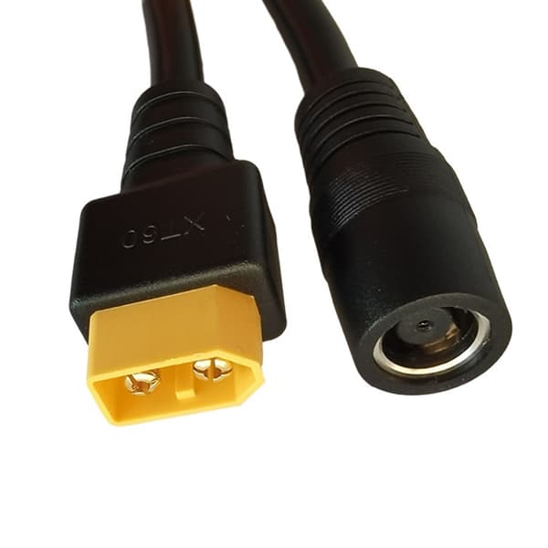 DC8mm Strømstasjon Ladekabel DC7909 til XT60 Adapter for Solcellepanelbruk 14AWG Valgfri Lengde 1m