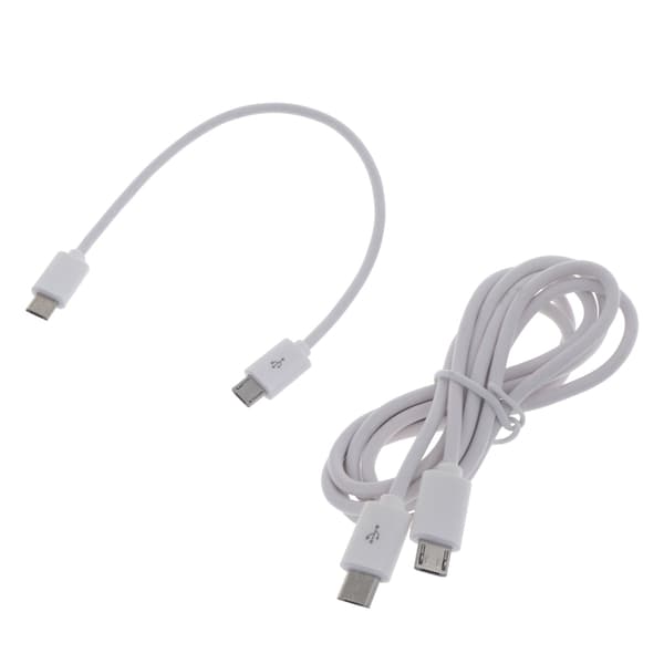 20/100cm Micro USB til Micro USB OTG-kabel Han-Han-stikledning til opladning af telefoner, tablets, kameraer 0.2m