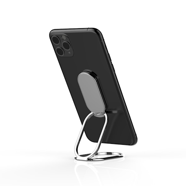 Finger Kickstand 360°Rotation Telefon Ringhållare Ring Fällbar Mobiltelefon Stativ Gray
