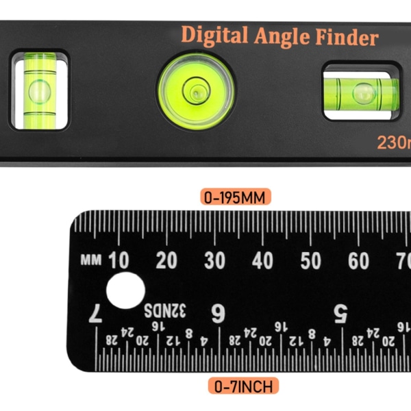Goniometer Vinkelmätare - Digital Display Vikbar - Mäthjälpmedel Vinkel Linjal