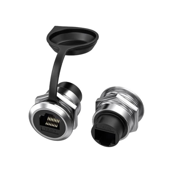 To USB3.0 runde hun-panelmonteringsadaptere kompakte til faste positioner null - RJ45