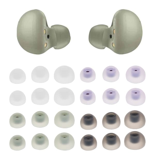 3 Par Erstatningsørepropper Silikon Øreputer Øreplugger for SM-R177 Galaxy Buds2 Green