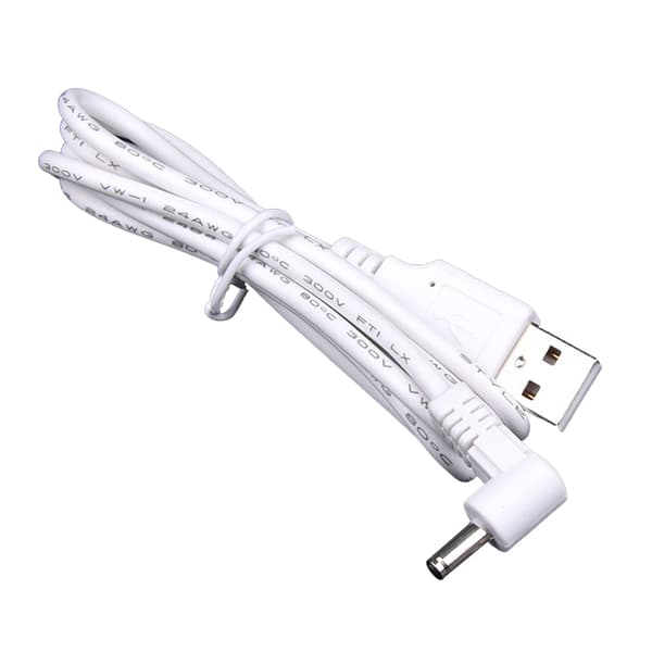 USB A han til 3,5 mm x 1,35 mm hanstik DC strømadapterkonverterkabel Black