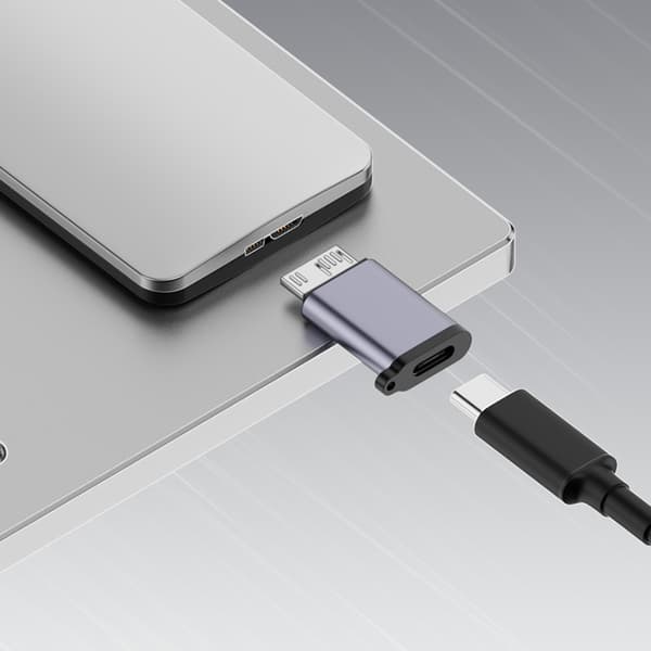 USB C - MicroB -sovitin USB 3.0 Type C naaras - MicroB urosmuunnin 10 Gbps null - Type C Female