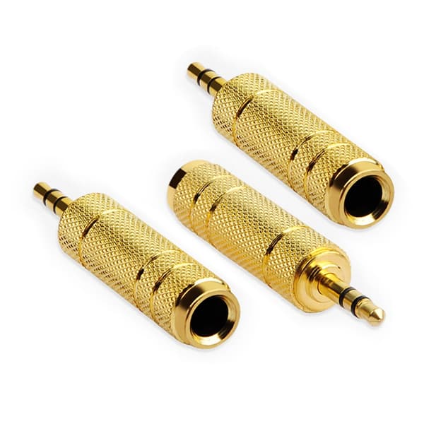 Lydkonvertere 1/8 tomme til 1/4 tomme lydadapter til musikinstrument null - 1pc