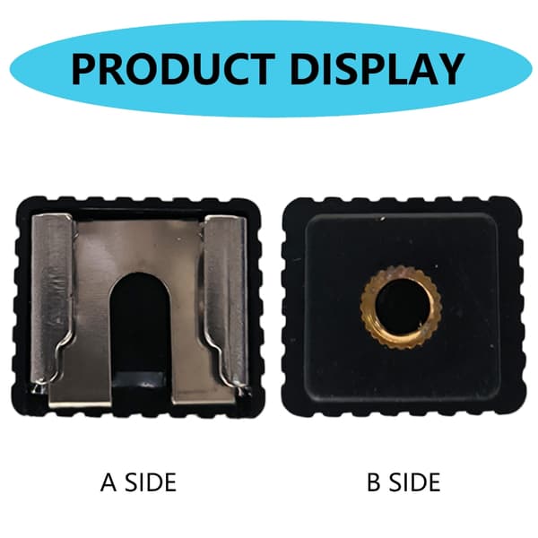 1PC Flash Hot Shoe Mount Adapter SC6 Flashlight Cold Hot Shoe Bracket Mount