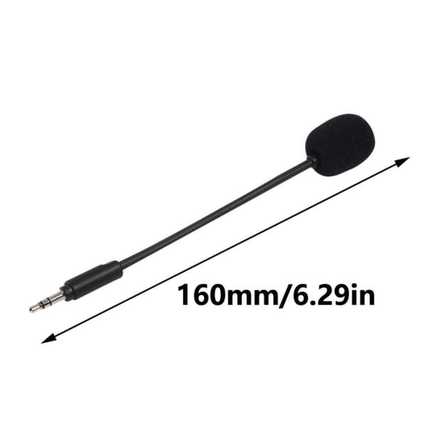 Erstatning 2,5 mm spillmikrofon bom mikrofon avtakbar for G735 PC-headset