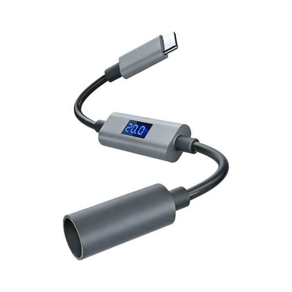 100W DC5521 til Type C Tilslutningskabel med Digitalt Display Perfekt til Satellit Mini System Strømforsyning