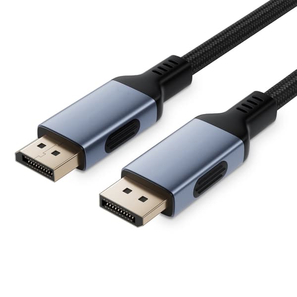 Avanceret DisplayPort Kabel 2.1 80Gbps Kabel til Videostreaming 1.5m