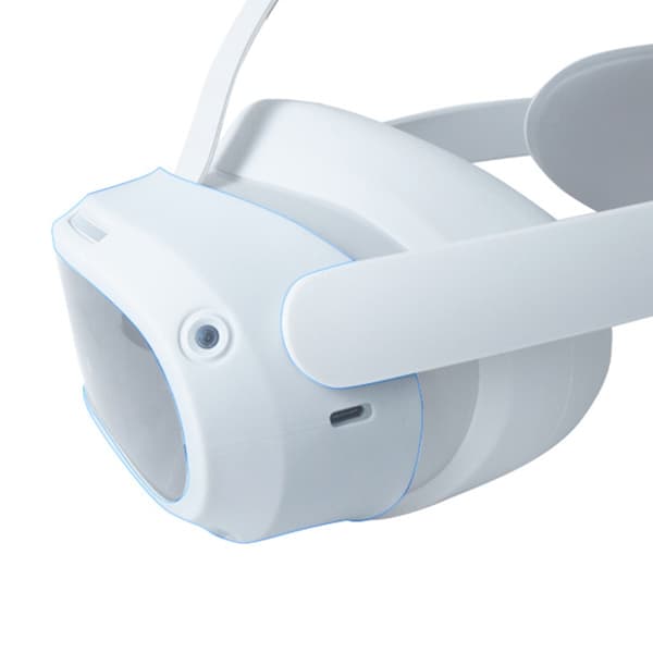 Anti-kast Silikon VR Skyddsfodral Ram för Pico 4 VR Headset Tillbehör White