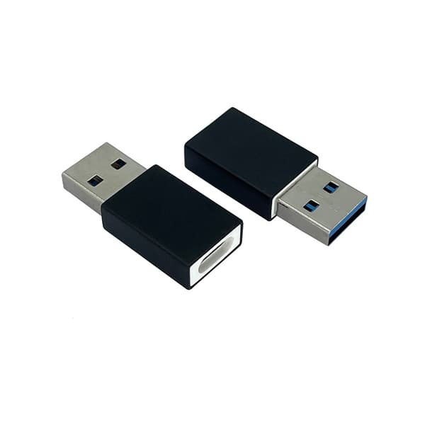 USB Data Blocker Snabb Laddningsadapter med Datablockeringsfunktion Snabb Laddning Klar Black