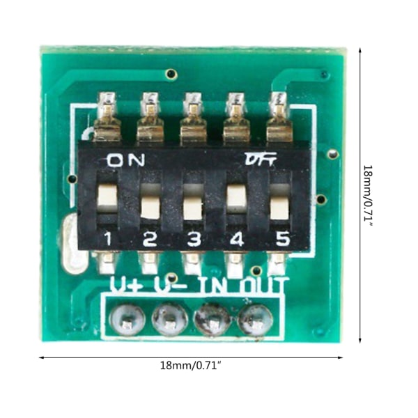 Relämodul Fördröjningstimerbrytare 10S-24H 3.3V-28V Tidsjustering