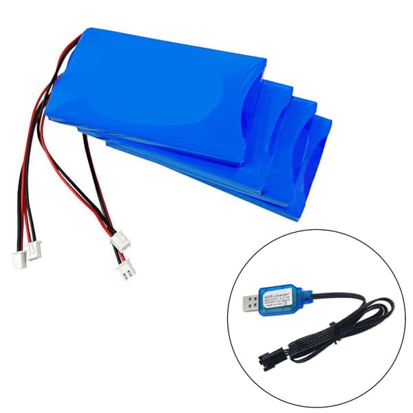 Batteri USB-opladerkabel SM2.0 3P 4P XH 3P-stik til både og quadcoptere null - SM 4P