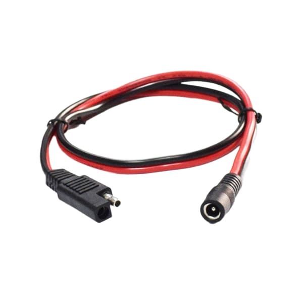 SAE til DC5.5x2.1mm Tilslutningskabel 20A 240W til Bil Motorcykler Solcellebatteri