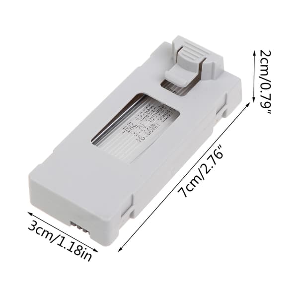 Oppladbart litiumbatteri 1800mAh 3,7 volt batterier for E88/E88MAX/E525/E99/K Black