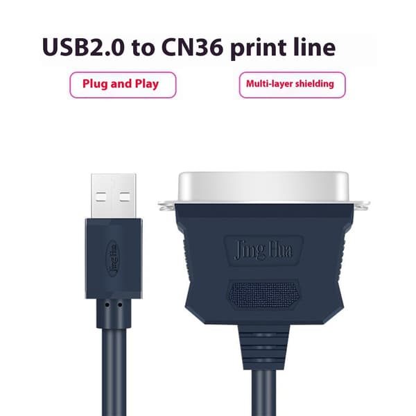 USB til CN36 36-benet hun parallelport printkonverterkabel USB-kabeladapter
