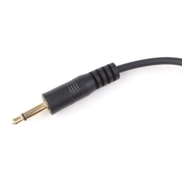 Justerbar PC til 3,5 mm han Flash Sync Ledning Kabel Han 90 Grader til Lige Hoved
