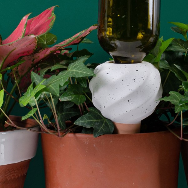 4 st växtsjälvbevattningsstakar Terrakotta automatiska växtbevattningsanordningar