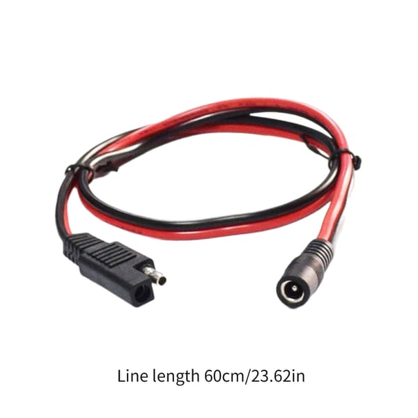 SAE til DC5.5x2.1mm Tilslutningskabel 20A 240W til Bil Motorcykler Solcellebatteri