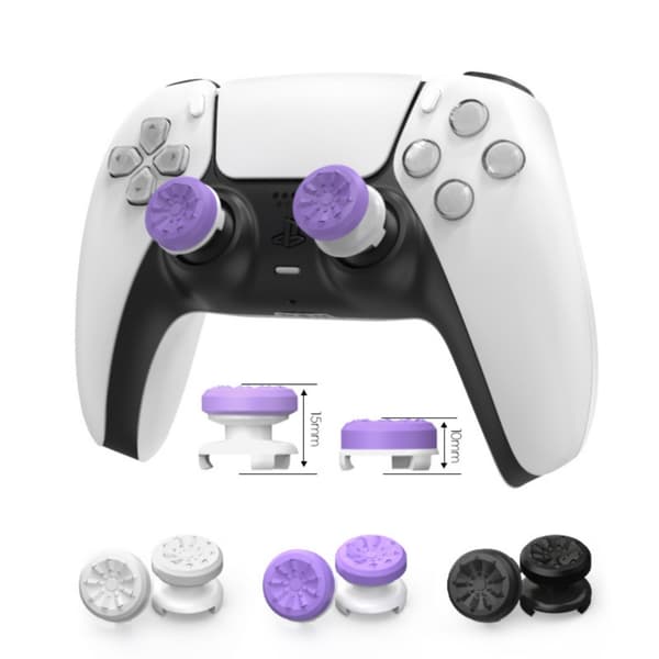 Ergonomisk Designet Tommelfingergreb Joystick Cover til P4/P5 Spilcontroller Reparation White