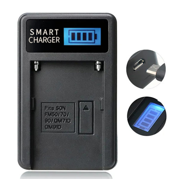 USB-kamera batteriladdare med statusindikator för CCDTRV308, CCDTRV138, CCDTRV328,
