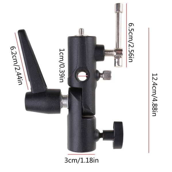 Hot Shoe Holder Paraply Lysstativ Stativbeslag Flash H-Type Base