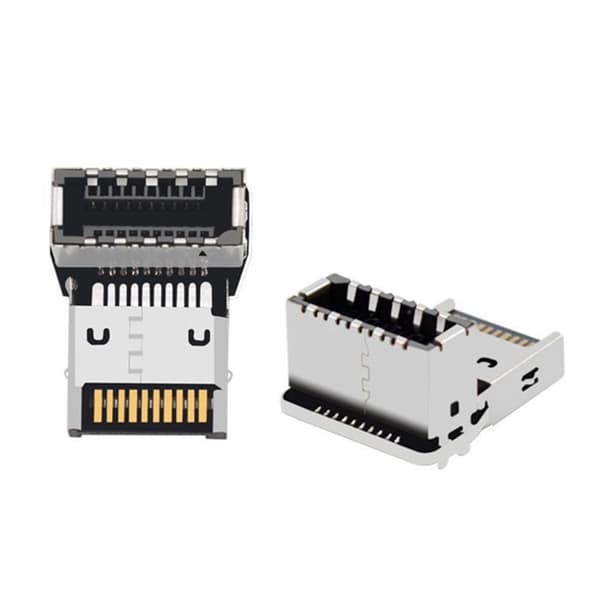 L-formad USB3.1 10Gbps Moderkortsadapter Verktygslös Installation Guldpläterad null - PH76EE B