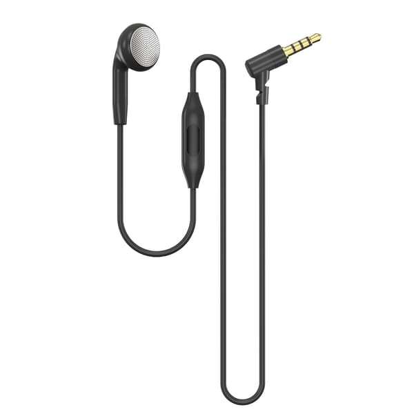 Sikker pasform silikone øreprop til 1 øre Indbygget mikrofon Enkelt side øreprop null - 3.5mm elbow