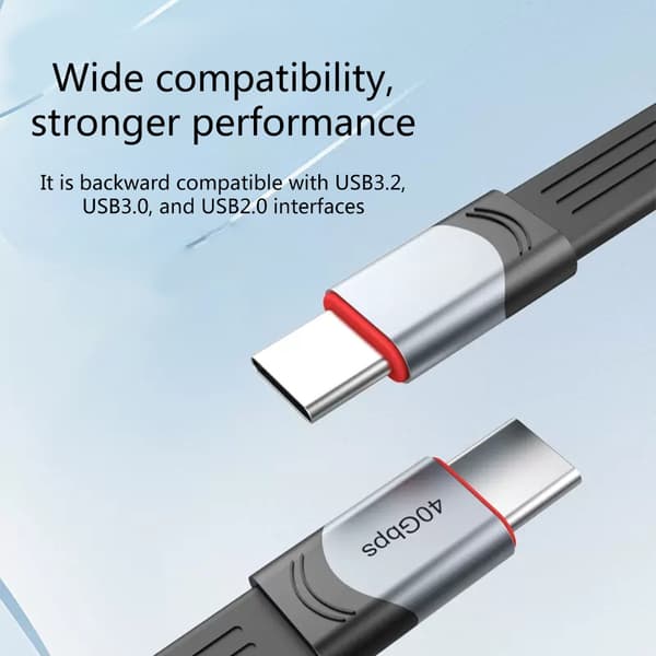 För 3-kabel 60W 40Gbps för 3-certifierad USB C-kabel för MacBook med Emark-chip 150MM - B