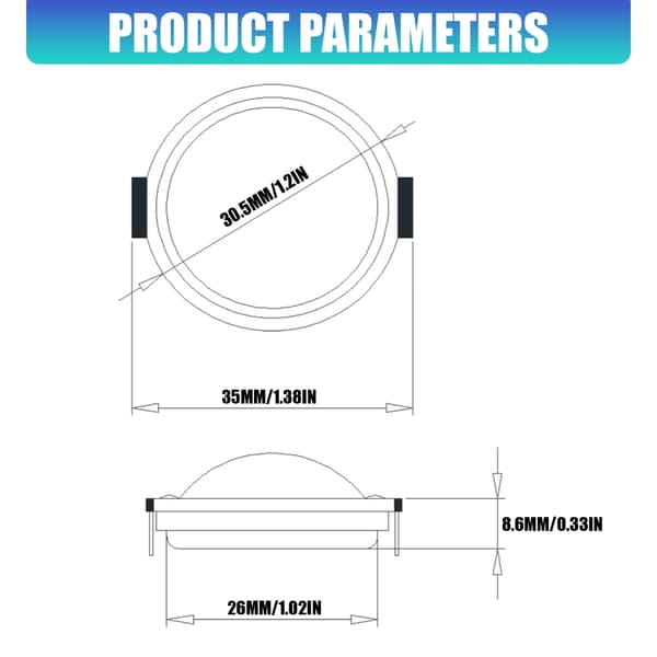 Professionel 1,2 tommer silke dome diskant 15W 8ohm lydhøjttaler 2pcs