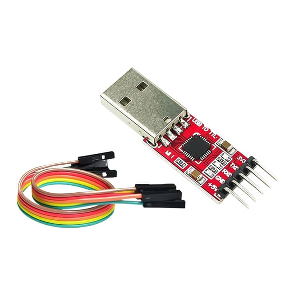 CP2102 USB 2.0 til TTL seriell omformeradaptermodul for mikrokontroller med kabler
