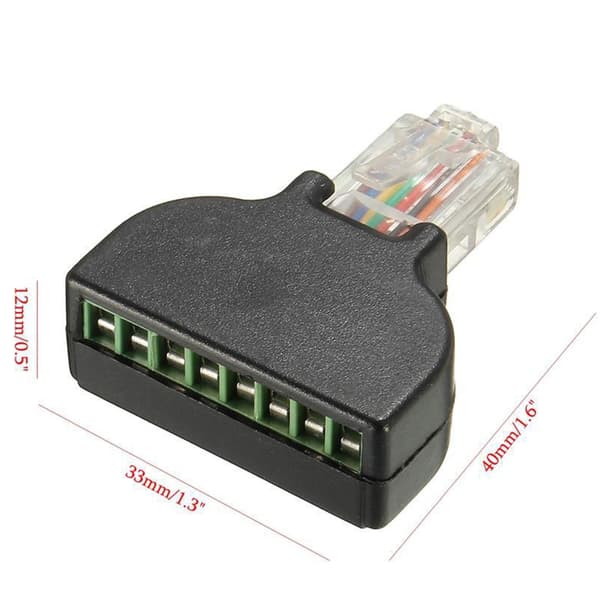 Nem installation RJ45 til 8-bens terminalstik med sikkert skruelåsdesign til datatransmission null - B