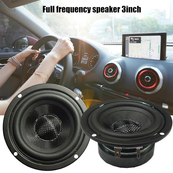 Full Frequency Hifi-högtalare 3 tum 4 Ohm 15W Vattentäta Högtalare med Glasfiber för Bättre Bas