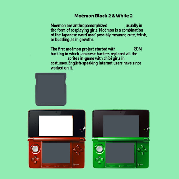 Moemon Black 2 & White 2 US-version Engelska Spelkort Konsoler Kort
