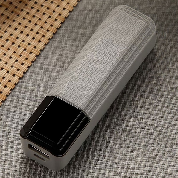 Resevänligt DIY Laddningsbank Fodral Strömförsörjning Hölje för Enkelt 18650 Batteri Strömförsörjning Smartphones & Gadgets Grey