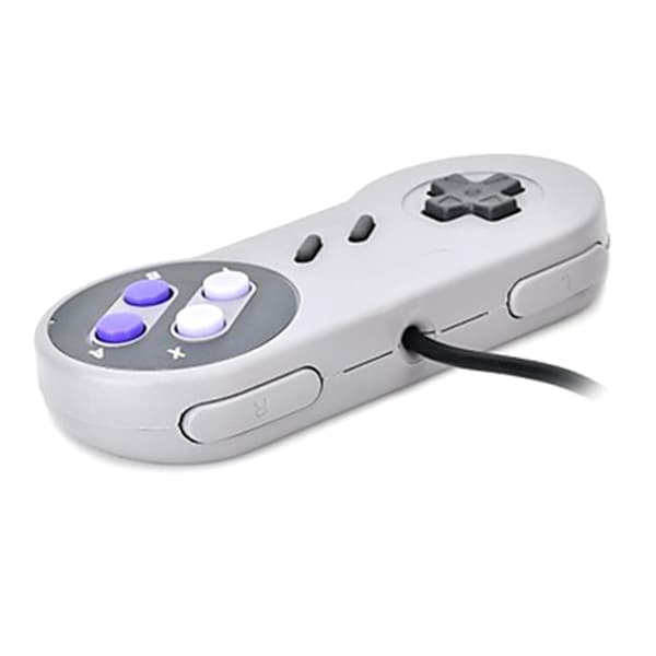 Spillkontroller for SNES 16 Bit Håndtak Joystick Kontroller Gamepad null - Purple key
