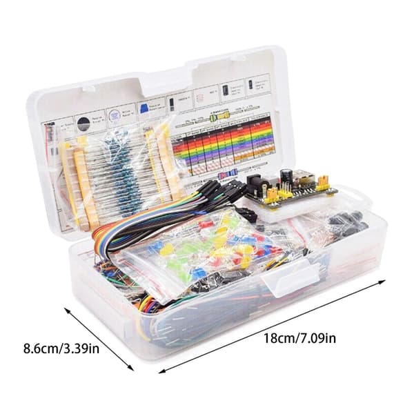 Elektronik Lärande Kit DIY Elektronisk Startkit 830 håls Kopplingsdäck 830 håls Kopplingsdäck med Tutorial Inkluderad