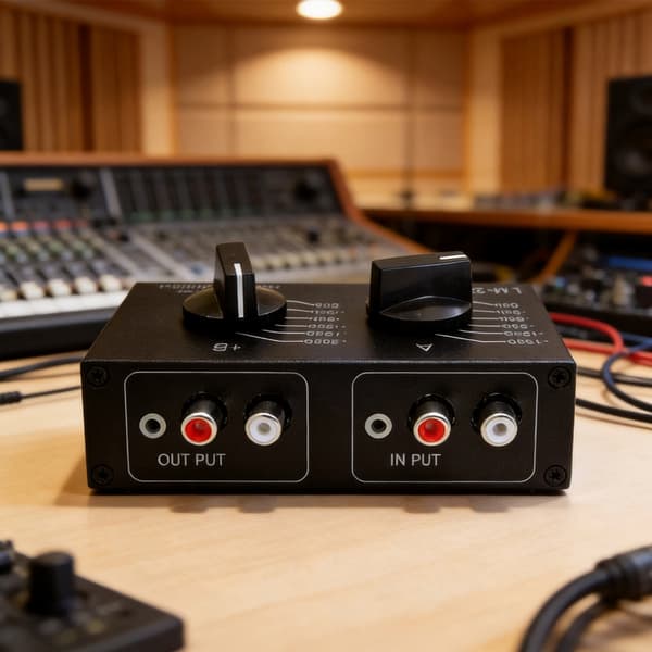 Passiv lydniveauregulator Stereo Attenuator 6-positions omskiftelig indstilling