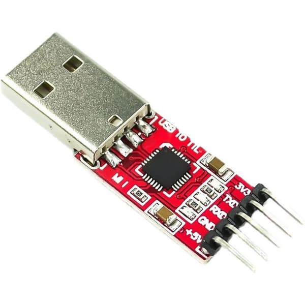 CP2102 USB 2.0 til TTL seriell omformeradaptermodul for mikrokontroller med kabler