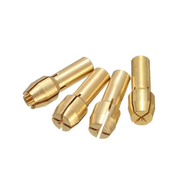 10 st Brass Borrchuck Collett Bits för Rotationsverktyg 0,5-3,2 mm 4,3 mm Skaft
