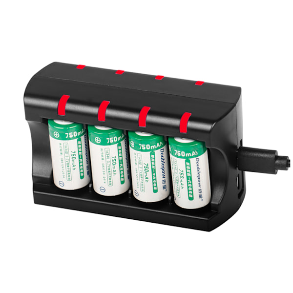 8-slots Batteriladdare 4.2V för CR123A 16340 16350 Uppladdningsbara Batterier för Smar