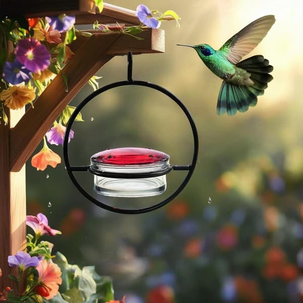 Fuglefoderautomater Haveudsmykning til fuglekiggeri Fugleelsker Kolibrifoderautomater 3 pack