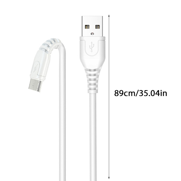 Effektiv USB-kabel Typ C till USB A 2A Laddnings- och Datakabel 100cm Micro USB