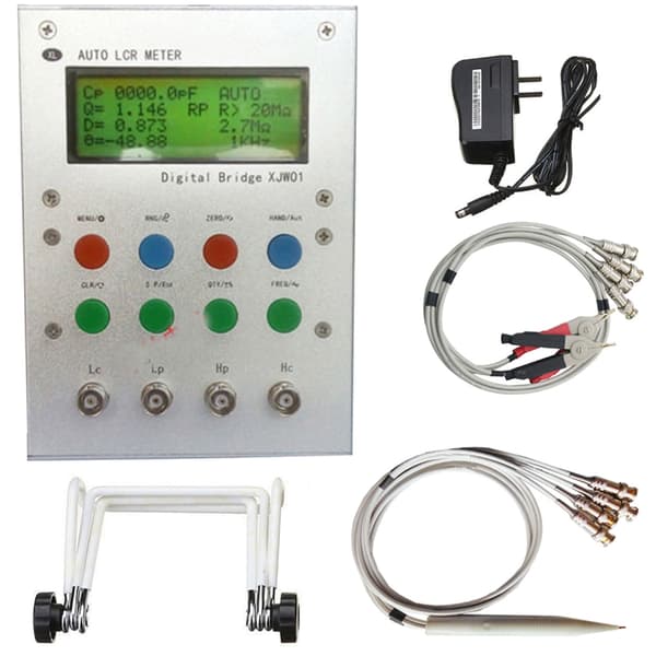 LCR Tester ESR Meter Digital Bridge LCD Display LCR Multimeter med Strømkabel 1