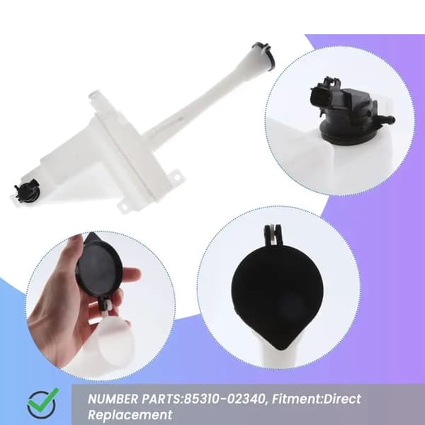 Plastbeholder for spylevæske, erstatningsdel for biler 85310-02340