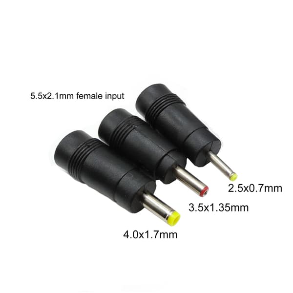 Micro USB hun til 5,5x2,1 mm 4,0x1,7 mm han adapter 5V til LED lys router