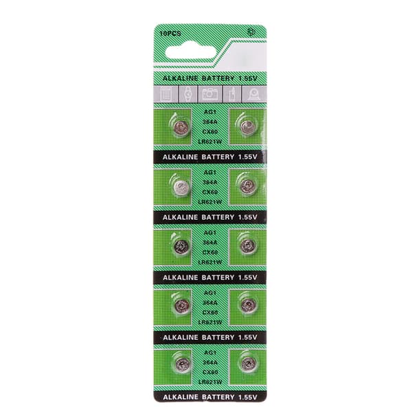 10-pack Multi Purpose Knappcellsbatteri 1,55V Knappbatteri för Elektronisk Enhet